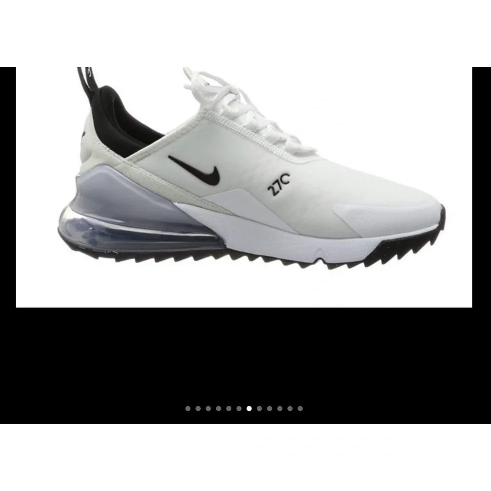 NEW NIKE Air MAX 270 G, Unisex Adult Golf Shoe 11.5 White - Picture 5 of 9